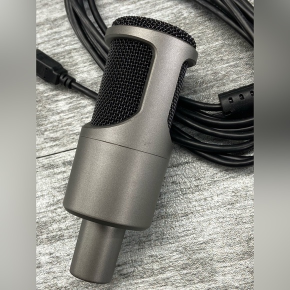 Condenser Gaming Microphone USB Noise Cancellation 16 Bit Preowned Box Cord - Picture 8 of 13